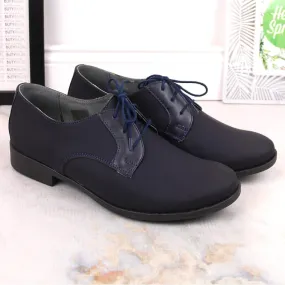 Chaussures de communion jeunes bleu marine Kornecki 6120