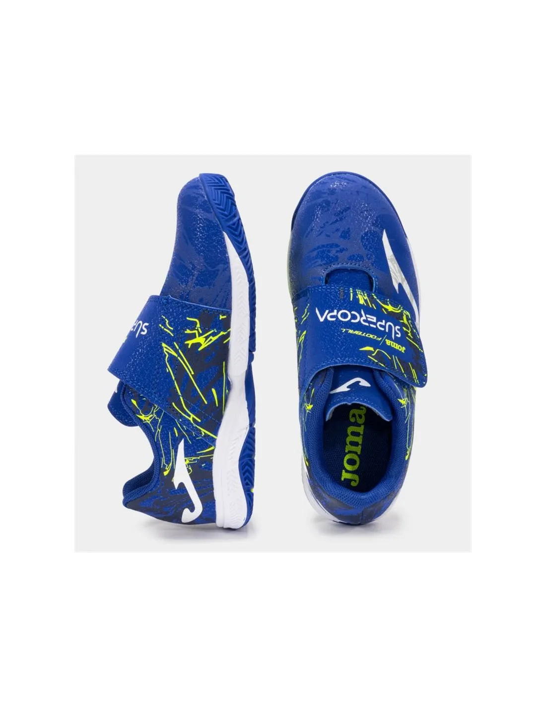 Chaussures de Football Sala Joma Super Cup 2404 Royal Indoor Enfant