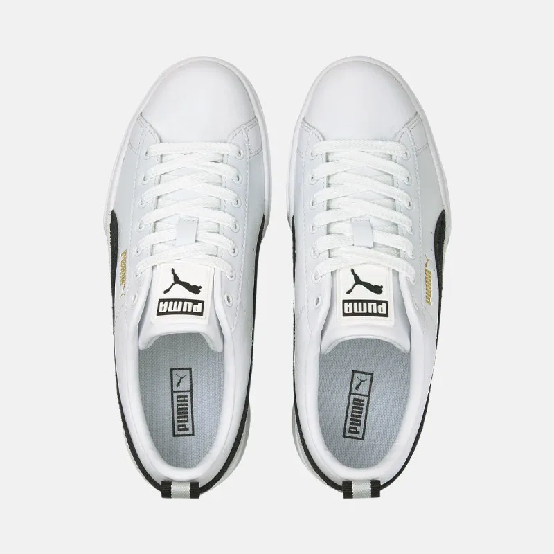 Chaussures Femme Puma Mayze Lth Wns - White/Black