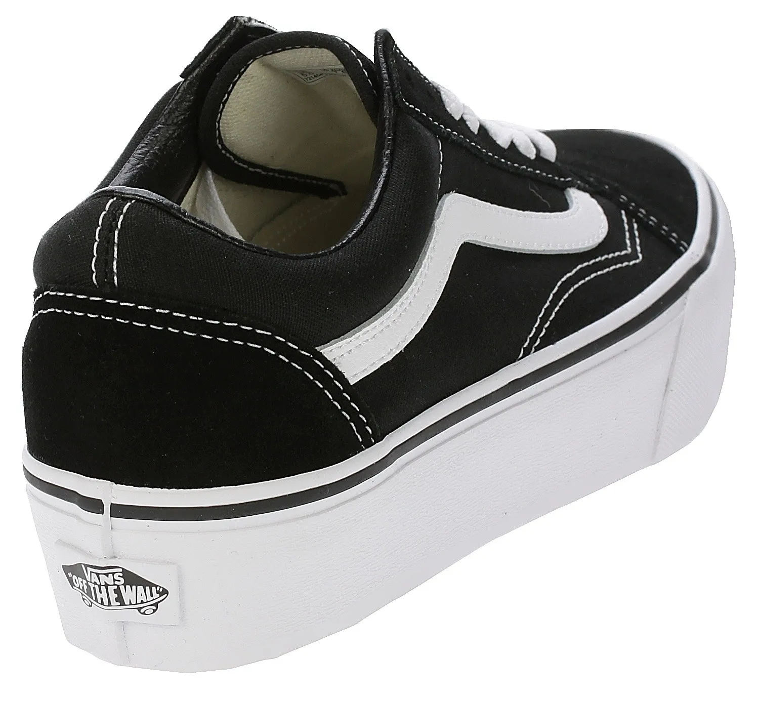 chaussures Vans Old Skool Platform - Black/White