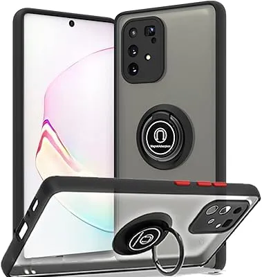 Coque samsung galaxy s10 lite résistante aux chocs anneau rotatif en métal 