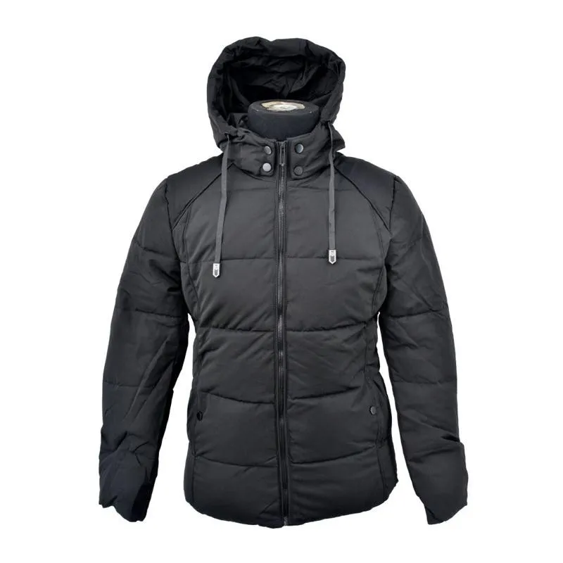 Doudoune Capuche Noire Homme - Chaleur Urbaine - BLS72