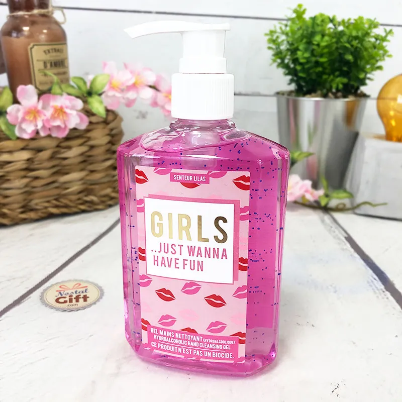 Gel hydroalcoolique hydratant pour les mains - Senteur Lilas (300 ml)