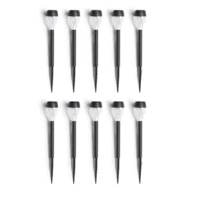 Lot de 10 bornes solaires H30cm